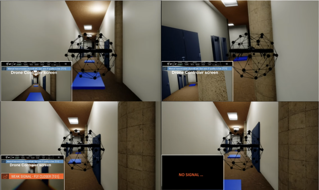Real-world hallway test environment for trust testing